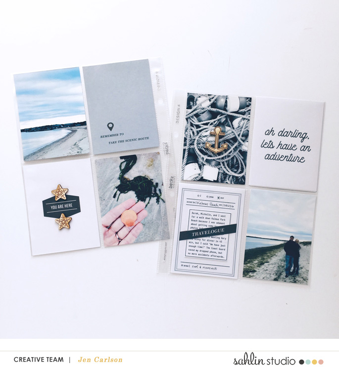 Beach Adventure Project Life page using Life is an Adventure (Journal Cards and Word Art) by Sahlin Studio 