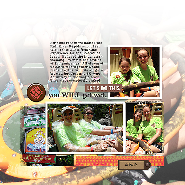 River Rafting digital scrapbooking page by ashleywb using Project Mouse: Animal by Britt-ish Designs and Sahlin Studio