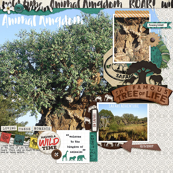 Tree Of LIfe digital scrapbooking page by bestcee using Project Mouse: Animal by Britt-ish Designs and Sahlin Studio