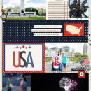USA America Digital Scrapbook Layout page using Project Mouse (World): America by Britt-ish Design and Sahlin Studio