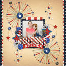 Celebrate America Digital Scrapbook Layout page using Project Mouse (World): America by Britt-ish Design and Sahlin Studio