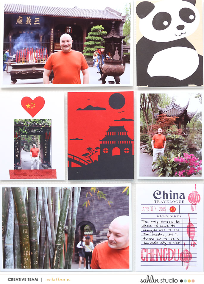 China Project Life Layout page using Project Mouse (World): China by Britt-ish Design and Sahlin Studio
