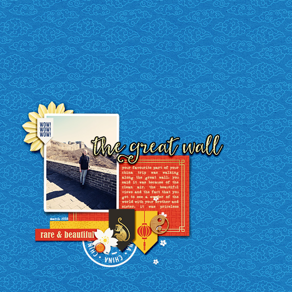 China Digital Scrapbook page using Project Mouse (World): China by Britt-ish Design and Sahlin Studio