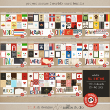 Project Mouse (World): Card Bundle by Britt-ish Designs and Sahlin Studio