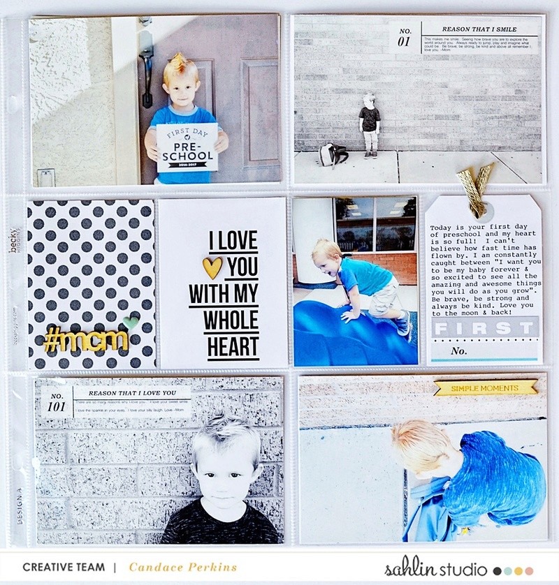 project life page  featuring Photo Journaling The Reason Why by Sahlin Studio and Lined Up Word Art No1 by Sahlin Studio