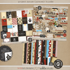 Project Mouse (Pirates) Bundle | by Britt-ish Designs and Sahlin Studio - Perfect for your Project Life / Project Mouse albums!!