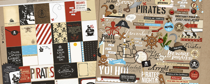 Project Mouse (Pirates) Bundle | by Britt-ish Designs and Sahlin Studio - Perfect for your Project Life / Project Mouse albums!!