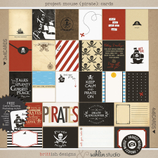 Project Mouse (Pirates) Journal Cards | by Britt-ish Designs and Sahlin Studio - Perfect for your Project Life / Project Mouse albums!!