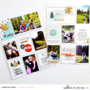 Hiking hybrid outdoors, project life page featuring Simplify by Sahlin Studio