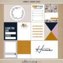 Kindred Journal Cards by Sahlin Studio - Perfect for digital scrapbooking or your Project Life album!
