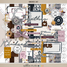 Kindred Kit by Sahlin Studio - Perfect for digital scrapbooking or your Project Life album!