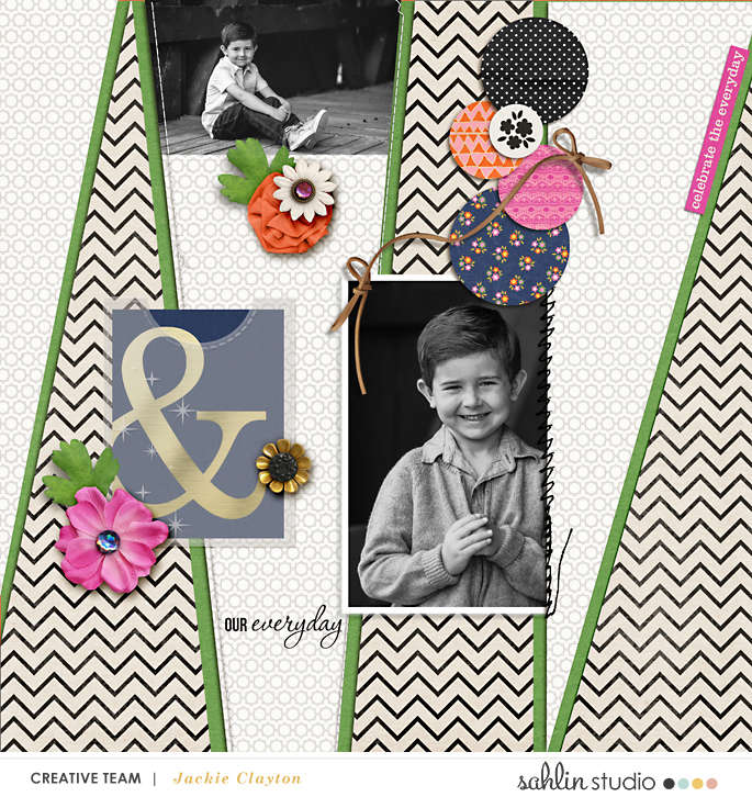 layout created by Jackie Clayton featuring November 2016 FREE Template by Sahlin Studio