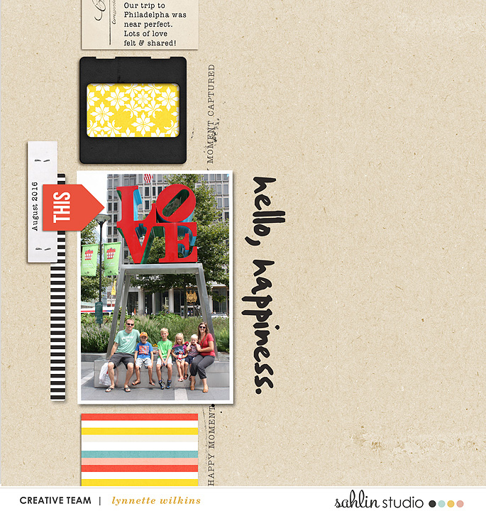 layout created by lynnette featuring products by Sahlin Studio