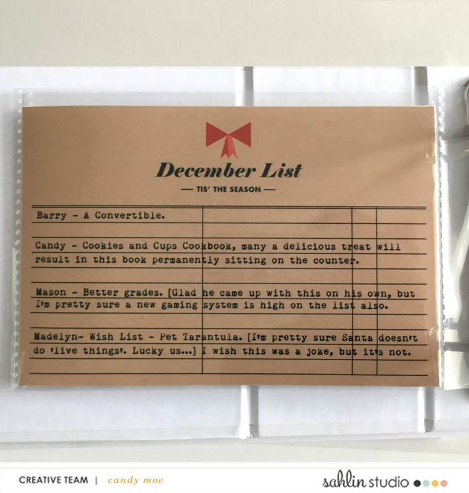 December hybrid pocket page using Oh What Fun - Digital Printable Scrapbooking Kit by Sahlin Studio 