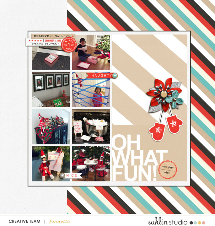 Oh What Fun - Digital Printable Scrapbooking Journal Card Pack by Sahlin  Studio