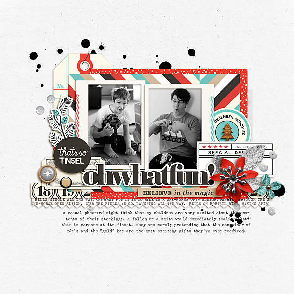 Sahlin Studio, Digital Scrapbooking DesignsOh What Fun (Journal Cards) -  Sahlin Studio