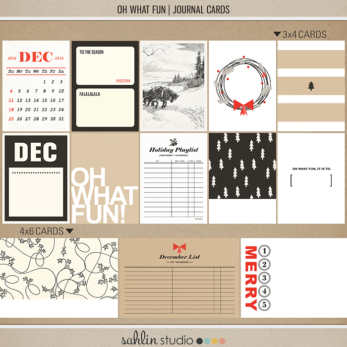 Sahlin Studio, Digital Scrapbooking DesignsGather - Scrapbook Kit and  Journal Cards - Sahlin Studio