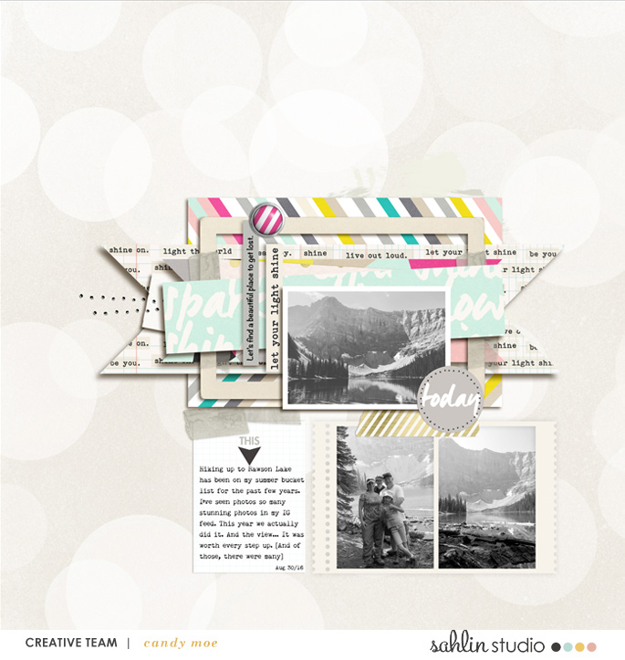 digital scrapbook layout created by ctmm4 featuring Shine Bright and January 2017 FREE Template by Sahlin Studio