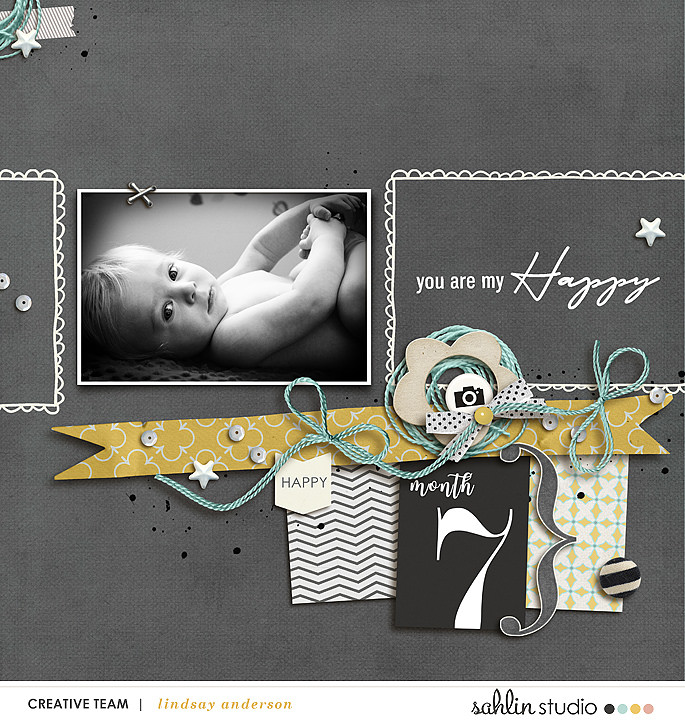 Scrapbook With Numbers digital scrapbooking layout using Numbers | Journal Cards