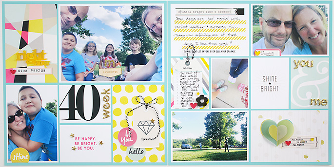 Scrapbook With Numbers Project Life layout using Numbers | Journal Cards