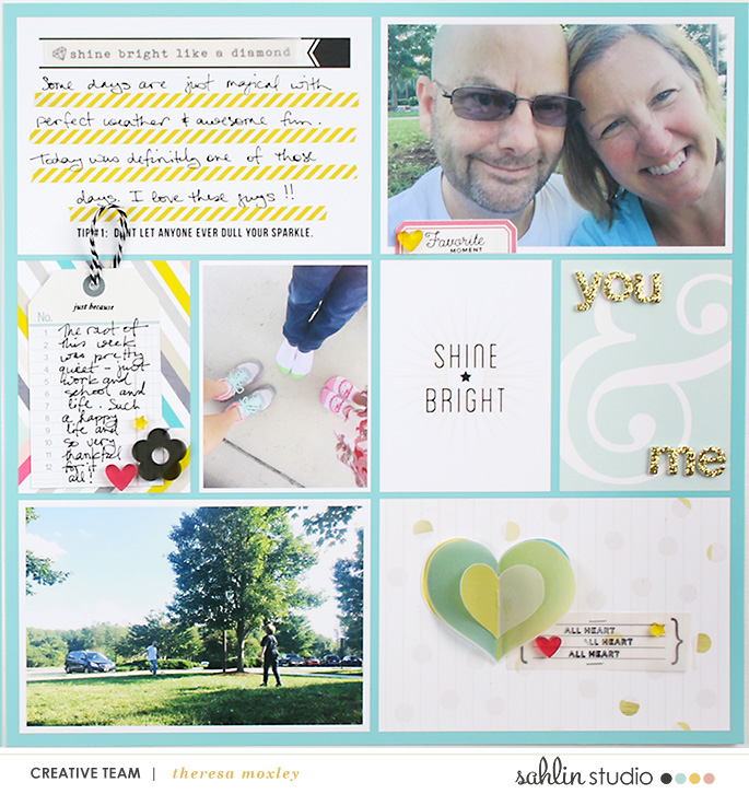 Scrapbook With Numbers Project Life layout using Numbers | Journal Cards