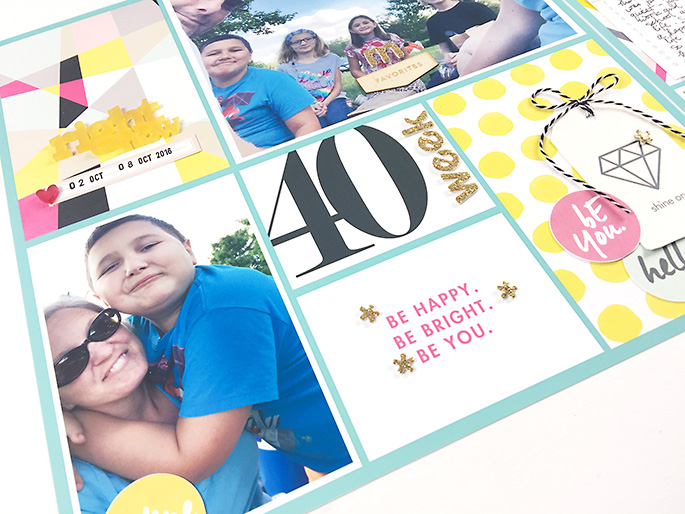 Scrapbook With Numbers Project Life layout using Numbers | Journal Cards