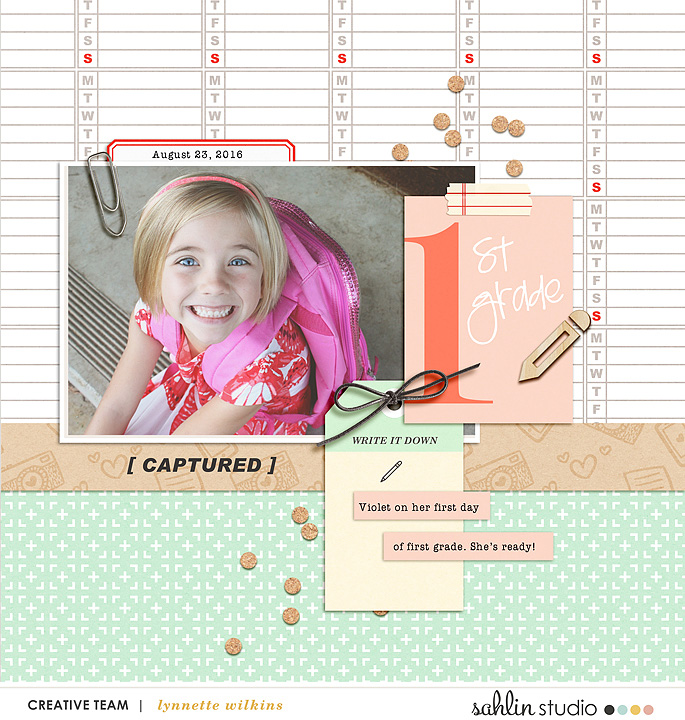 Scrapbook With Numbers digital scrapbooking layout using Numbers | Journal Cards
