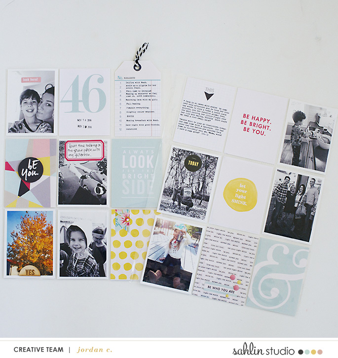 Scrapbook With Numbers Project Life layout using Numbers | Journal Cards