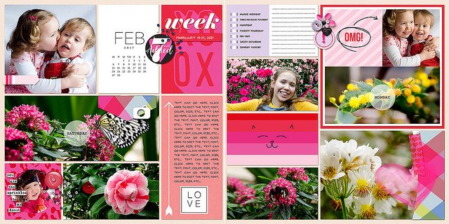 Digital pocket scrapbooking page by amberr using Photo Rounds - Days by Sahlin Studio