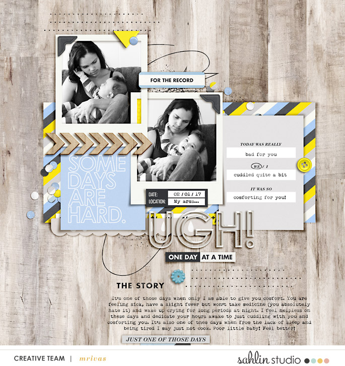 Ugh digital scrapbooking page by mrivas2181 using Rough Times by Sahlin Studio