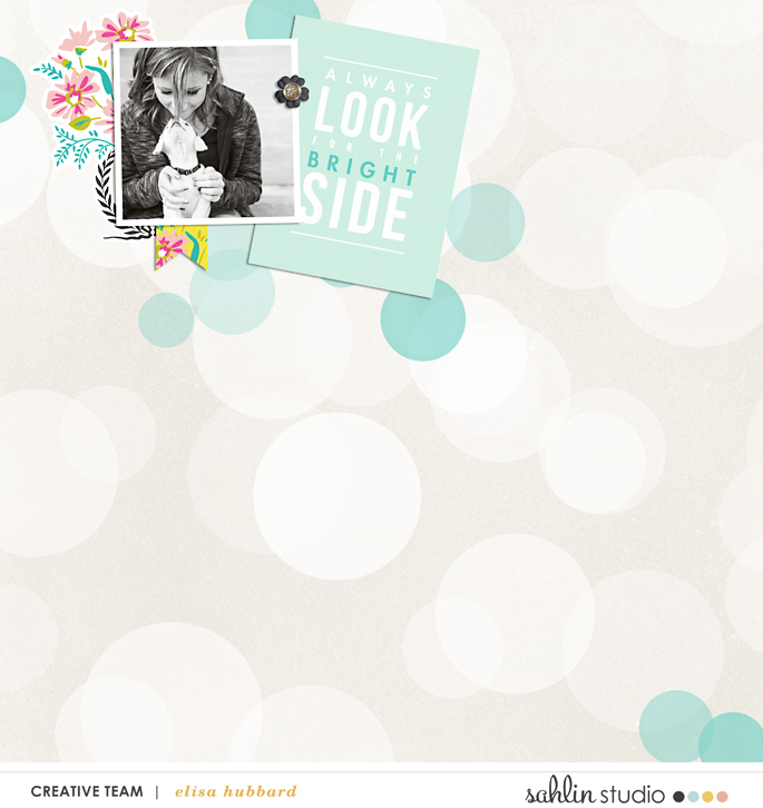 digital scrapbook layout created by ehstudios featuring Shine Bright by Sahlin Studio