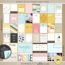 Project Mouse (Beginning): Journal Cards | by Britt-ish Designs and Sahlin Studio - Perfect for your Disney / Disneyland Project Life or scrapbook layouts!