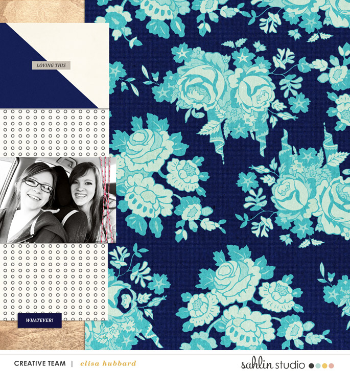 digital scrapbooking layout created by EHStudios featuring Totes Adorbs by Sahlin Studio