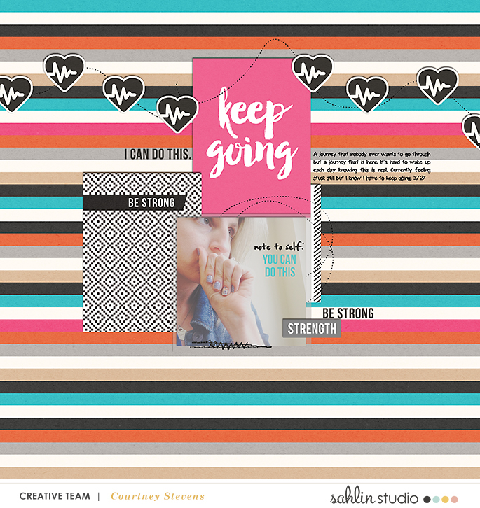 digital scrapbook layout created by cnscrap featuring Love Your Body by Sahlin Studio