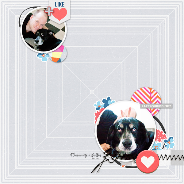 Digital scrapbooking layout using For Real by Sahlin Studio