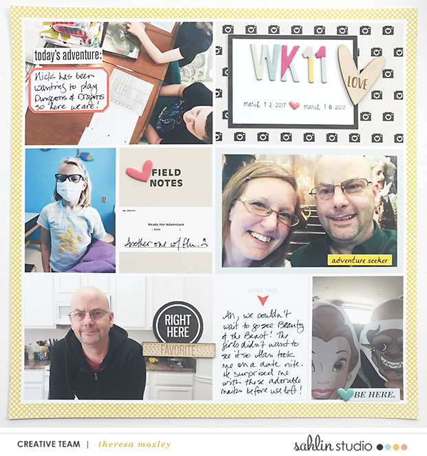project life hybrid scrapbook layout created by larkindesign featuring You Are Here by Sahlin Studio