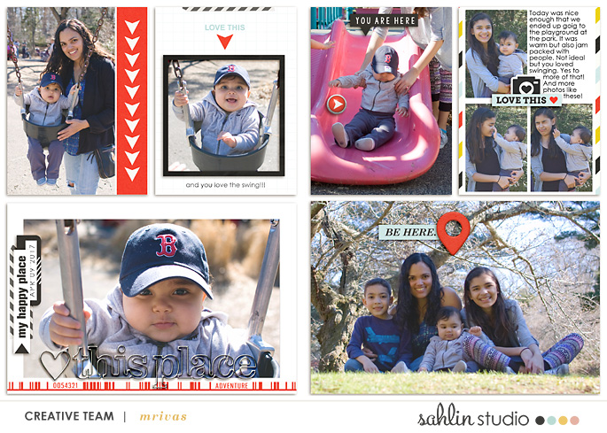 project life digital scrapbook layout created by mrivas2181 featuring You Are Here by Sahlin Studio