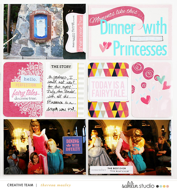 Sahlin Studio CT Theresa Moxley Disney Project Life Album – #10 Princess Dinner at Akershus