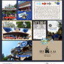 Disney run digital project life page using Project Mouse (Run) by Britt-ish Designs and Sahlin Studio