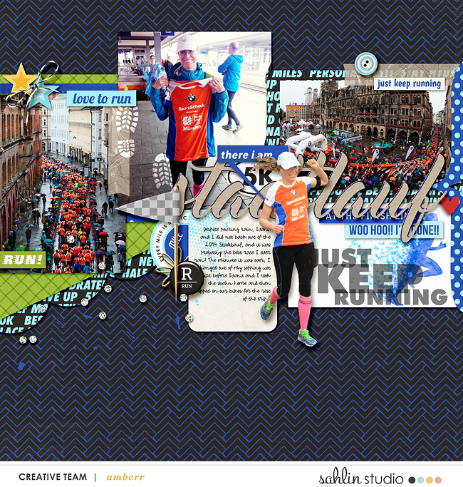 Just Keep Running digital scrapbooking page by Amberr using Project Mouse (Run) by Britt-ish Designs and Sahlin Studio