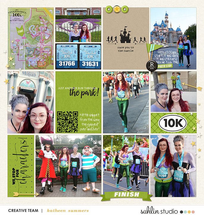 Disney Run digital project life page by kathleen using Project Mouse (Run) by Britt-ish Designs and Sahlin Studio