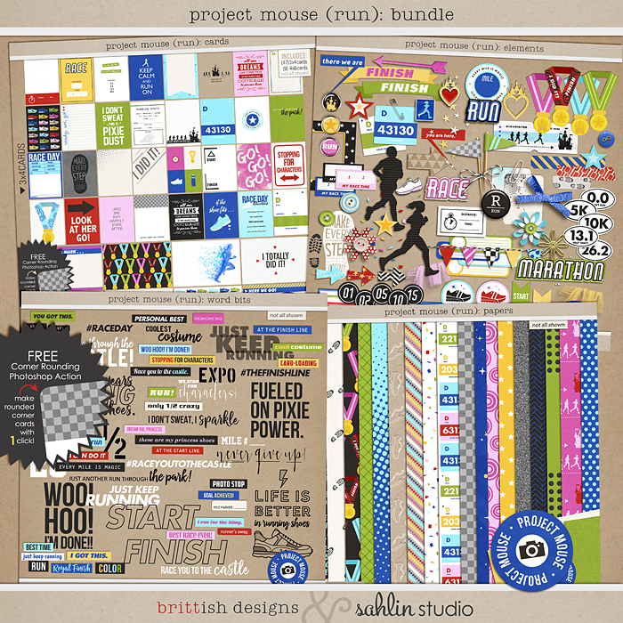 Sahlin Studio, Digital Scrapbooking DesignsProject Mouse: Washi Tape -  Sahlin Studio