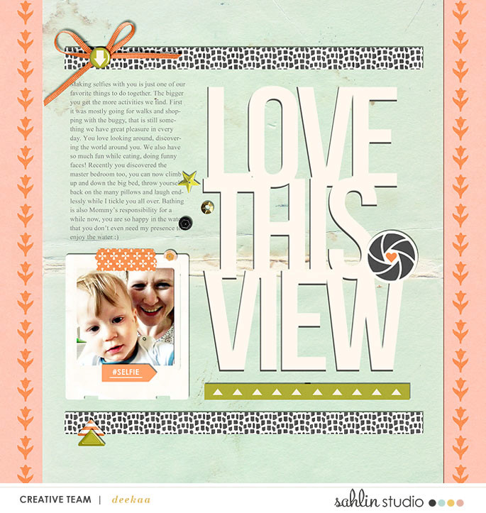 digital scrapbook layout created by deeka featuring Viewpoint by Sahlin Studio