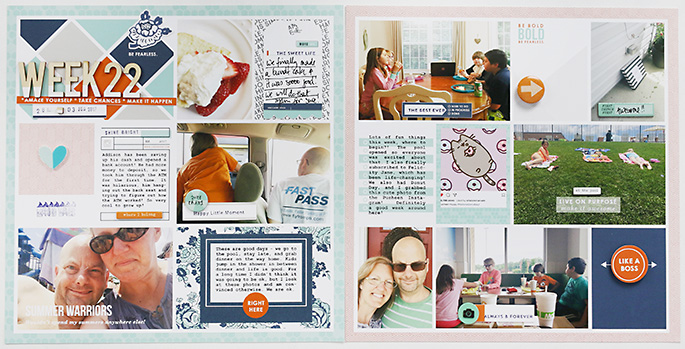 project life digital scrapbooking layout created by larkin design featuring Like A Boss by Sahlin Studio