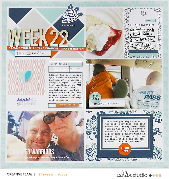 project life digital scrapbooking layout created by larkin design featuring Like A Boss by Sahlin Studio