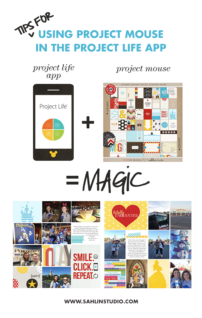 Tips for Using Project Mouse (or Digital Journal Cards) in the Project Life app