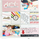 A birthday to remember digital project life double page using Project Mouse (Celebrate) by Britt-ish Designs and Sahlin Studio
