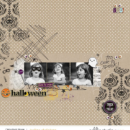 Digital scrapbooking page using Project Mouse (Halloween): Artsy & Pins by Britt-ish Designs and Sahlin Studio