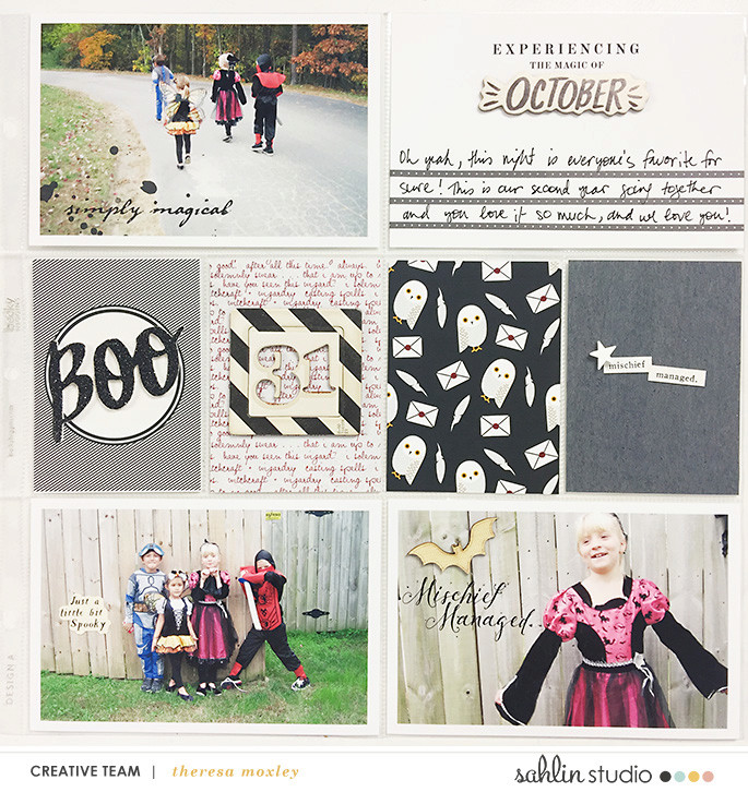 Digital project life page using Project Mouse (Wizarding) by Britt-ish Designs and Sahlin Studio