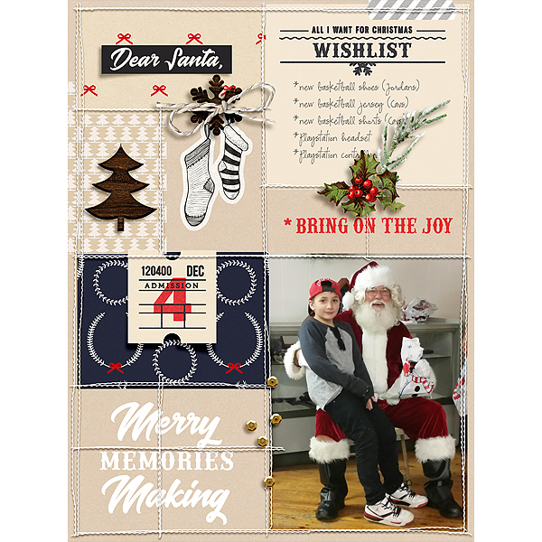 Christmas Project Life / December Daily / Document Your December pages using December collection by Sahlin Studio